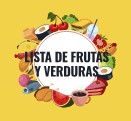 LISTA DE FRUTAS Y VERDURAS